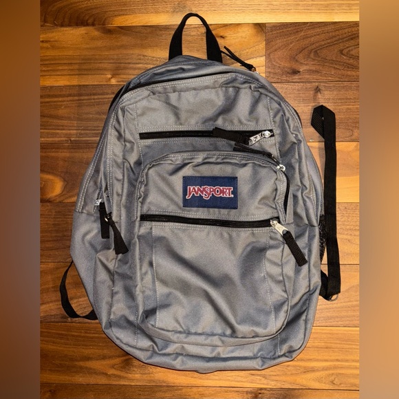 JanSport Classic Gray Backpack - Picture 1 of 4